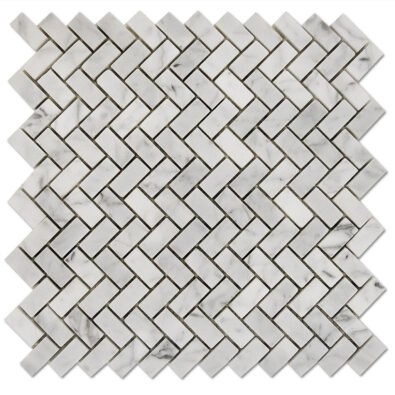 Bianco Carrara Herringbone