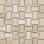 Botticcino Basketweave w/ Millas White