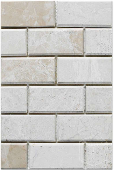 Botticcino Big Beveled 2x4