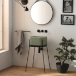 IBRIDO color pedestal square sink