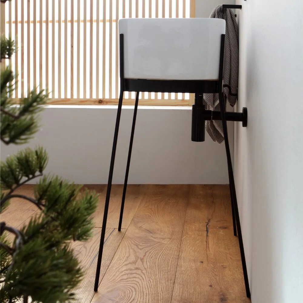 ibrido-color-pedestal-sink-square-3 IBRIDO color pedestal square sink