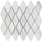 Ice Silver Rhomboid w/ White Dots