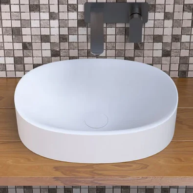 Oval Cliff Counter Vessel