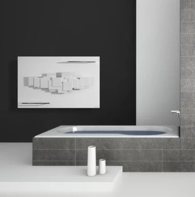 Sculptural Bath Towel Warmer Radiator