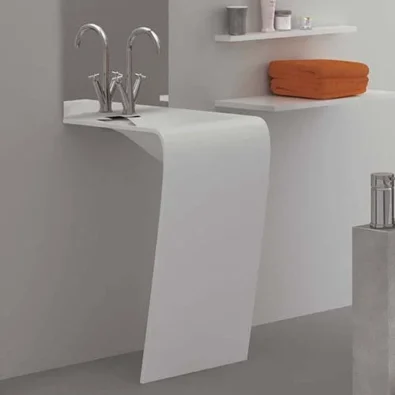 Strip Pedestal Sink
