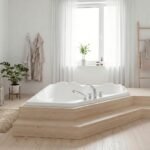 Ariane 6060 Acrylic Corner Center Drain Bathtub in White