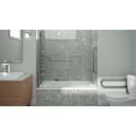 Astica 3060 IF Acrylic Alcove Left-Hand Drain Bathtub in White