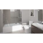 Astica 3060 IFS ADA Acrylic Alcove Right-Hand Drain Bathtub in White