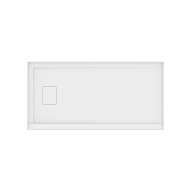 Rouge 6030 Acrylic Alcove Shower Base in White with Left Drain
