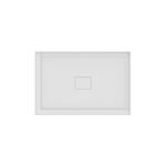 Rouge 4832 Acrylic Right Corner Shower Base in White with Center Drain