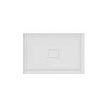 Rouge 4832 Acrylic Left Corner Shower Base in White with Center Drain