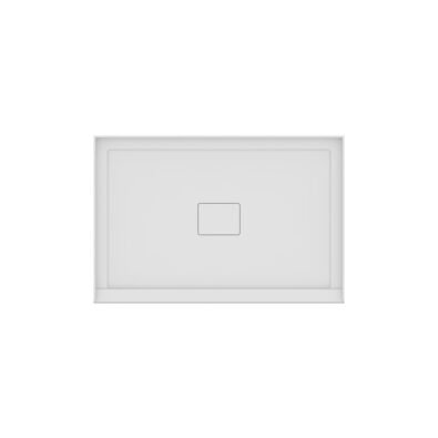 Rouge 4832 Acrylic Alcove Shower Base in White with Center Drain