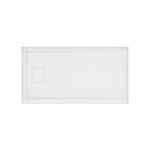 Rouge 6032 Acrylic Alcove Shower Base in White with Left Drain