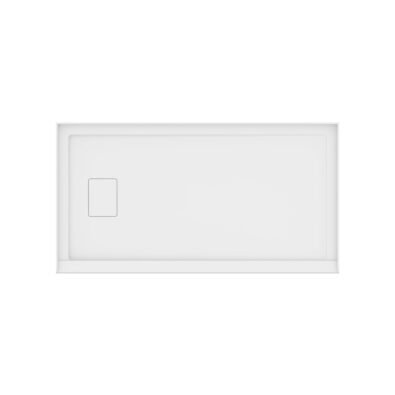 Rouge 6032 Acrylic Alcove Shower Base in White with Left Drain