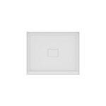 Rouge 4234 Acrylic Alcove Shower Base in White with Center Drain