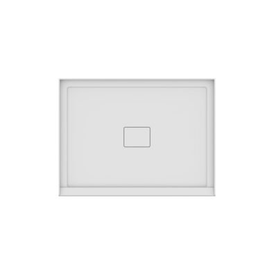Rouge 4836 Acrylic Alcove Shower Base in White with Center Drain