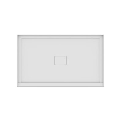 Rouge 6036 Acrylic Alcove Shower Base in White with Center Drain