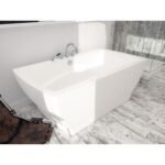 Believe 7236 Acrylic Freestanding Center Drain Activ-air Bathtub in White