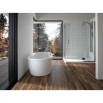 Berlin F2 3260 AFR Acrylic Freestanding Center Drain Mass-Air Bathtub in White