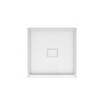 Cache 3636 Acrylic Alcove Shower Base in White with Center Drain