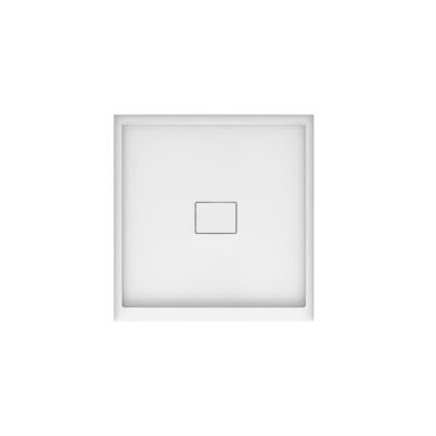 Cache 3636 Acrylic Alcove Shower Base in White with Center Drain