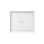 Cache 3642 Acrylic Alcove Shower Base in White with Center Drain