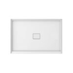 Cache 3648 Acrylic Alcove Shower Base in White with Center Drain
