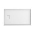 Shower Base in White with left Drain image2