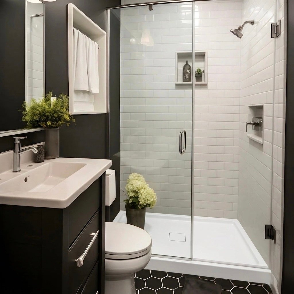 Cache 3248 Acrylic Alcove Shower Base in White with Center Drain