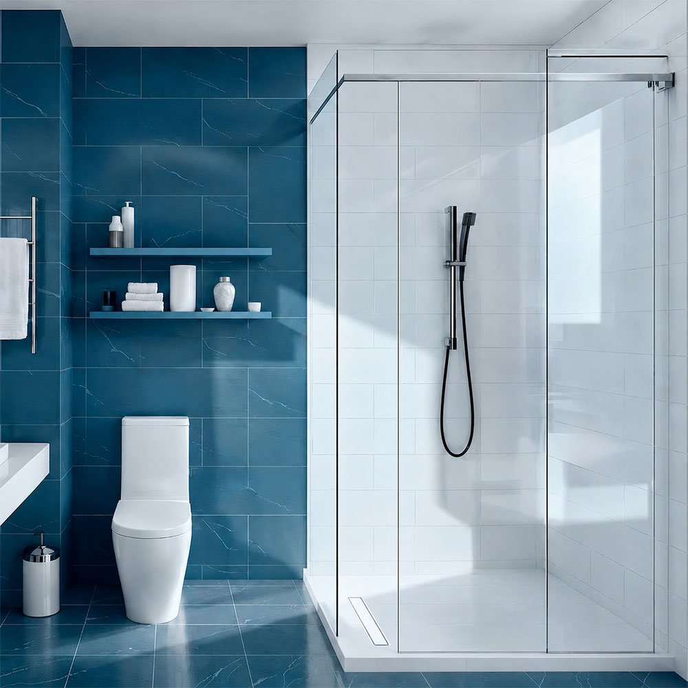 Cache 3260 Acrylic Left Corner Shower Base in White with Left Drain