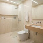 Rouge 3636 Acrylic Corner Shower Base in White with Center Drain