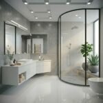 Zen 3636 Acrylic Neo-Round Shower Base in White with Corner Drain