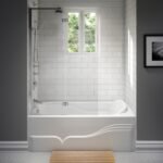 Daphne 6032 IFS Acrylic Alcove Left Drain Activ-air Bathtub in White