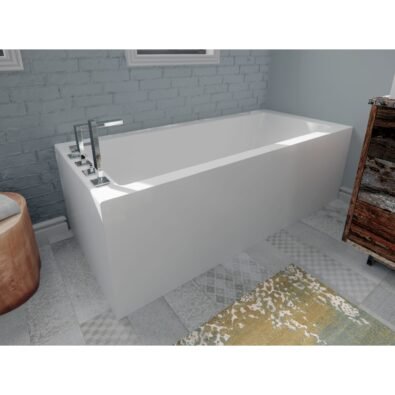 Flory de Colt 7760 IFS Acrylic Left Corner Right-Hand Drain Bathtub in White