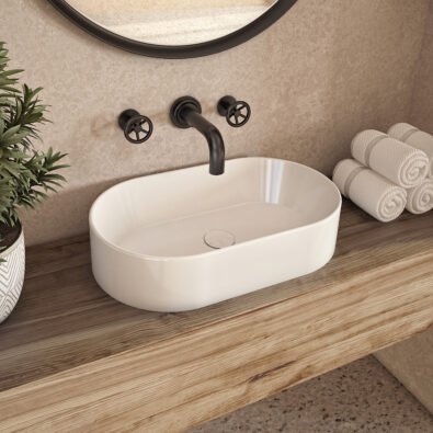 Alta Oval Ceramic Sink in White