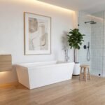 Ametys 3666 AFR Acrylic Freestanding End Drain Bathtub in White