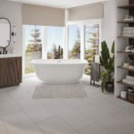 Arta 6731 Acrylic Freestanding Center Drain Bathtub in White