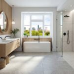 Belgrade 3260 AFR Acrylic Wall-Mount Freestanding Center Drain Bathtub in White