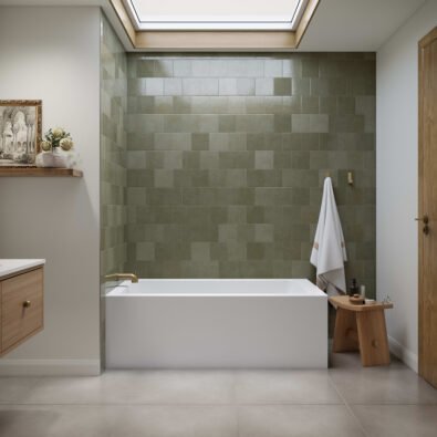Clermont 3260 IFS AFR Acrylic Left Corner Left-Hand Drain Bathtub in White