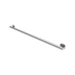 42 in. Modern Straight Grab Bar with End Flange in Chrome