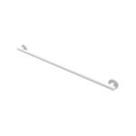 42 in. Modern Straight Grab Bar with End Flange in White