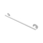 24 in. Modern Straight Grab Bar with End Flange in White