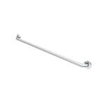 24 in. Peened Grab Bar with Flange in Chrome