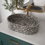 Lorna Oval Terrazzo Sink in Gray
