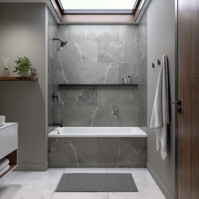 Pia 3260 IF AFR Acrylic Alcove Left-Hand Drain Bathtub in White
