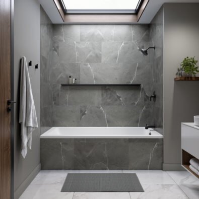 Pia 3272 IF AFR Acrylic Alcove Left-Hand Drain Bathtub in White
