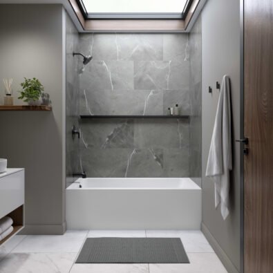 Pia 3260 IFS AFR Acrylic Alcove Left-Hand Drain Activ-Air Bathtub in White