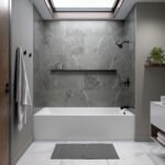 Pia 3672 IFS Acrylic Alcove Right-Hand Drain Bathtub in White