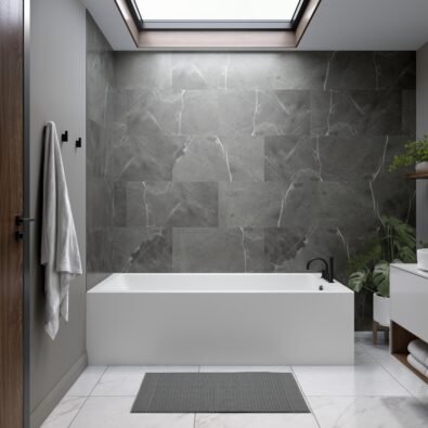 Pia 3272 IFS AFR Acrylic Right Corner Left-Hand Drain Bathtub in White
