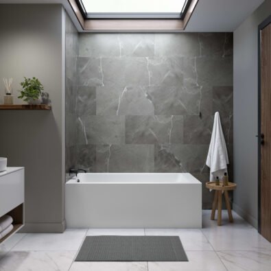Pia 3060 IFS AFR Acrylic Left Corner Left-Hand Drain Activ-Air Bathtub in White